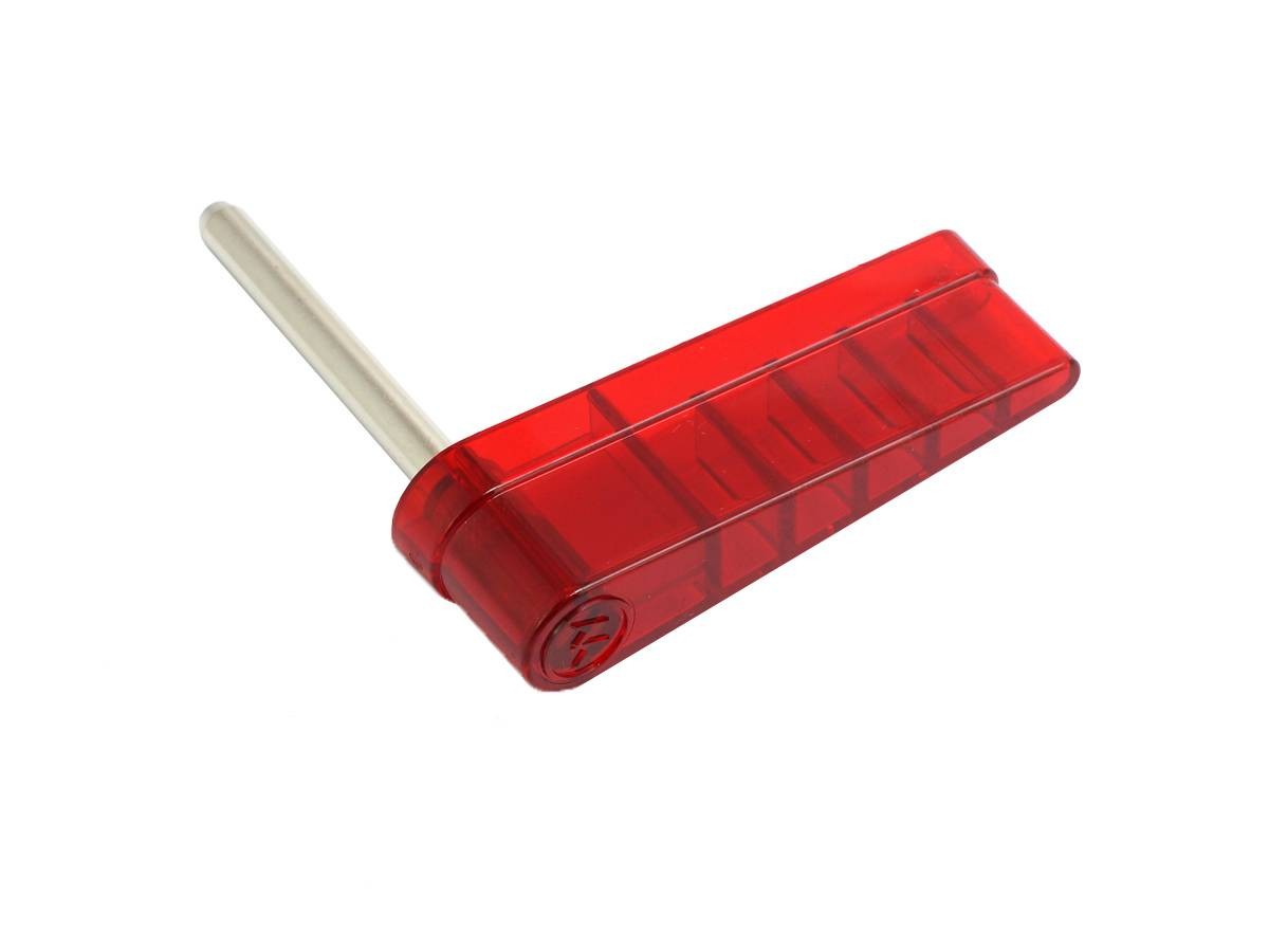 Flipperfinger mit Williams Logo, rot transparent (20-10110-9T)