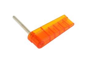 Flipperfinger mit Williams Logo, orange transparent (20-10110-12T)