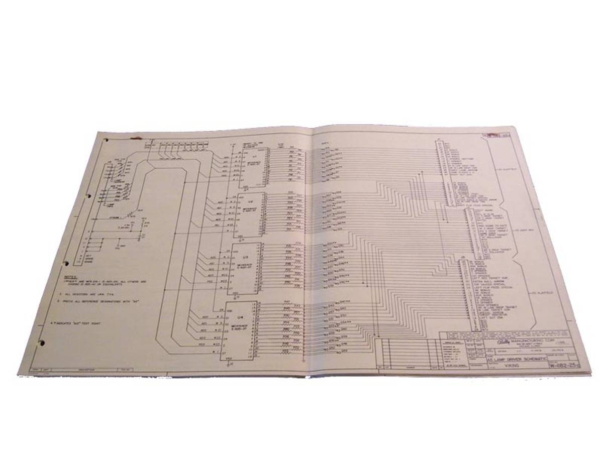 Viking Schaltplan, Bally - original