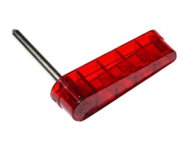 Flipper Bally, red transparent (A-3994-9)