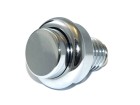 Pinball Pushbutton Aluminium 1", chrome