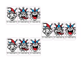 Target Decals for Jokerz (31-1463-567)