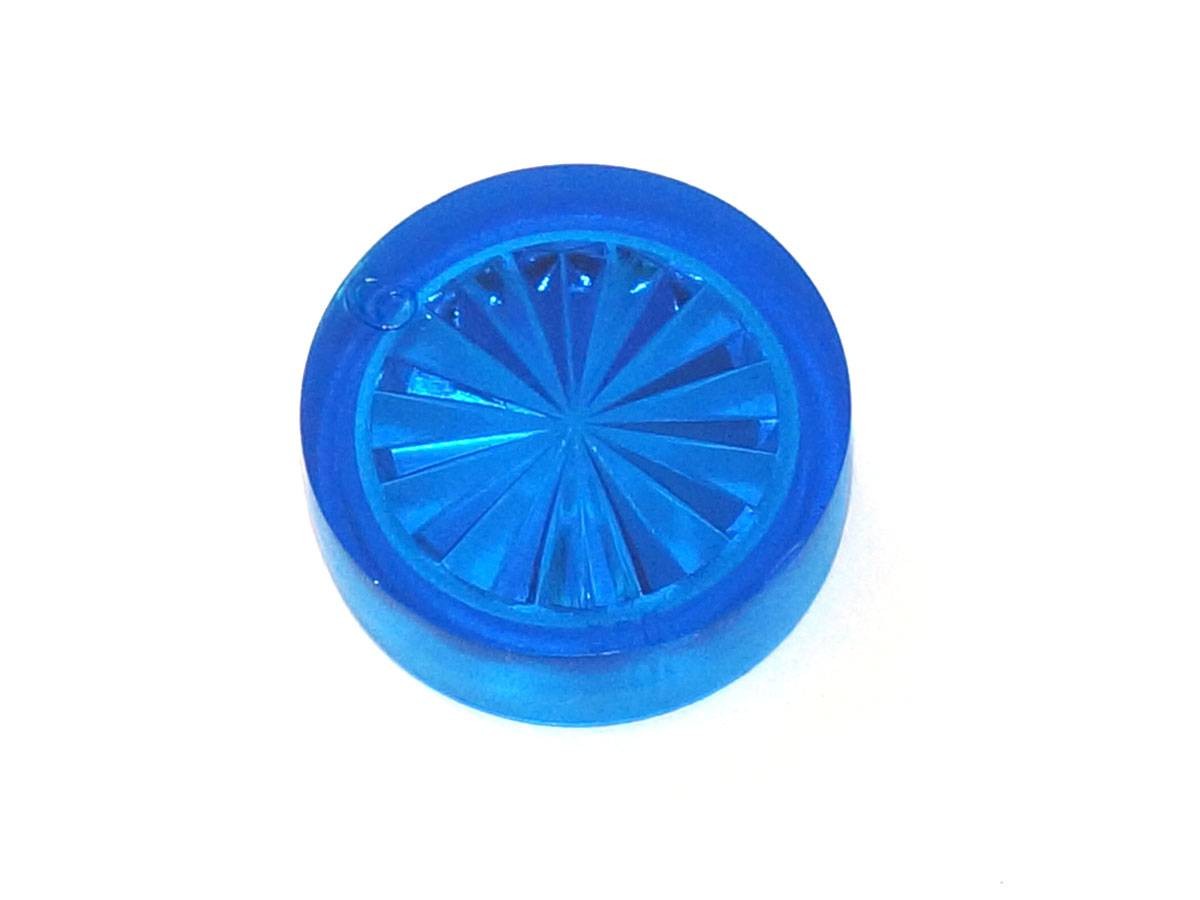 Insert 3/4" round, blue transparent "Starburst"