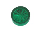 Insert 3/4" round, green transparent "Starburst"