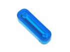 Insert 1 5/16" oval, blue transparent "Outline"