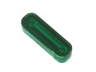 Insert 1 5/16" oval, green transparent "Outline"