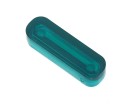 Insert 1 5/16" oval, teal transparent "Outline"