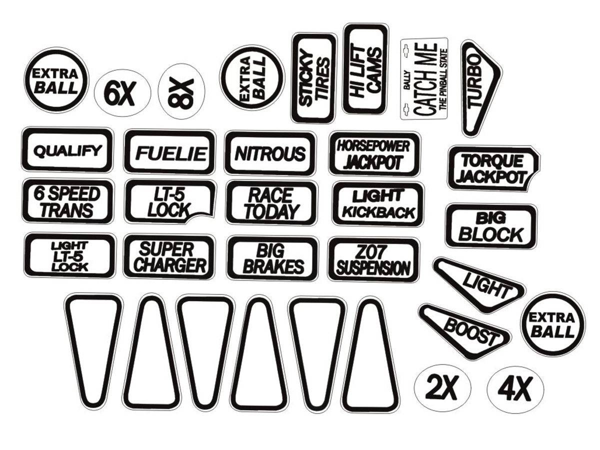 Insert Decals for Corvette