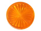 Insert 1 1/2" round, orange transparent "Starburst" (PI-112ROT)