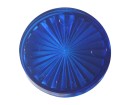 Insert 1 1/2" round, blue transparent "Starburst" (PI-112RBT)