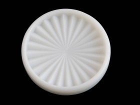 Insert 1 1/2" round, white "Starburst" (PI-112RW)