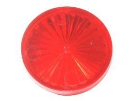 Insert 1 1/2" rund, rot transparent "Starburst" (PI-112RRT)