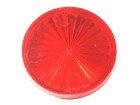 Insert 1 1/2" round, red transparent "Starburst" (PI-112RRT)