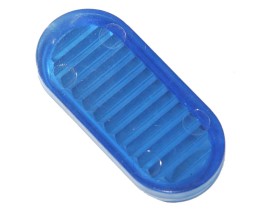 Insert 1 1/2" oval, blau transparent (PI-11234-OBT)