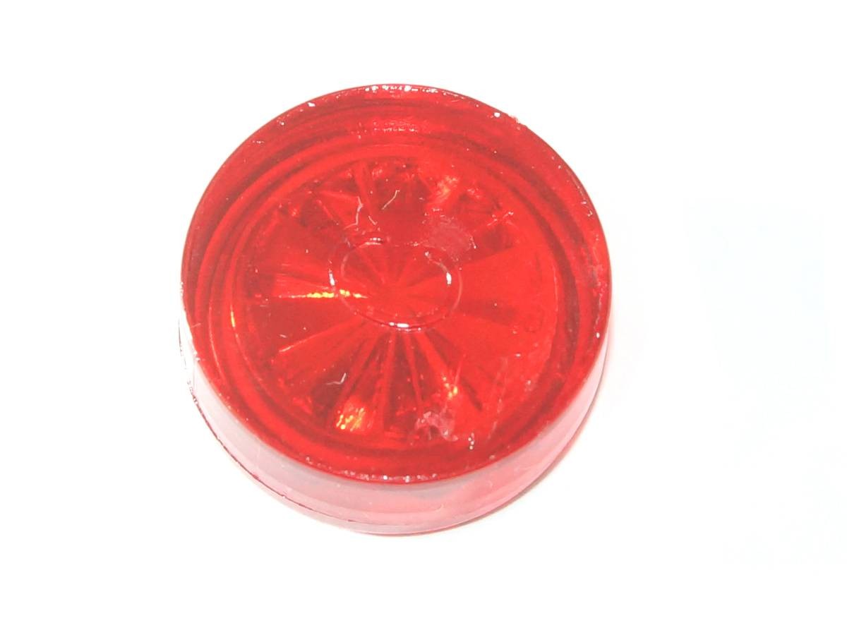 Insert 5/8" round, red transparent "Starburst" (PI-58RRS)