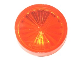 Insert 1" rund, amber transparent "Starburst" (PI-1RAS)