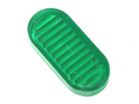 Insert 1 1/2" oval, green transparent (PI-11234-OGT)