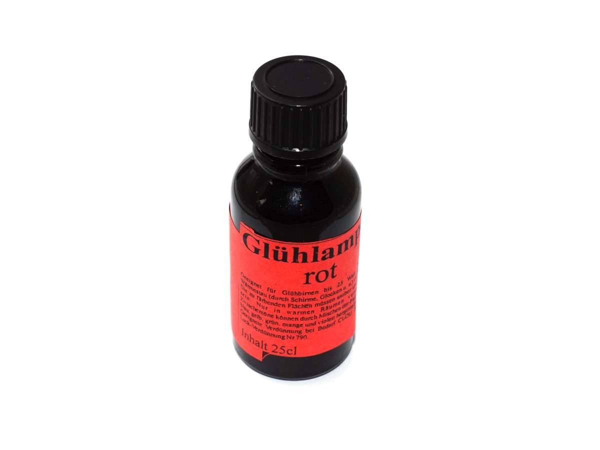 Glühlampen Tauchlack rot, 25ml