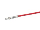 Crimpkontakt Stift 0.093" mit Kabel, rot