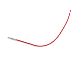 Crimpkontakt Stift 0.093" mit Kabel, rot