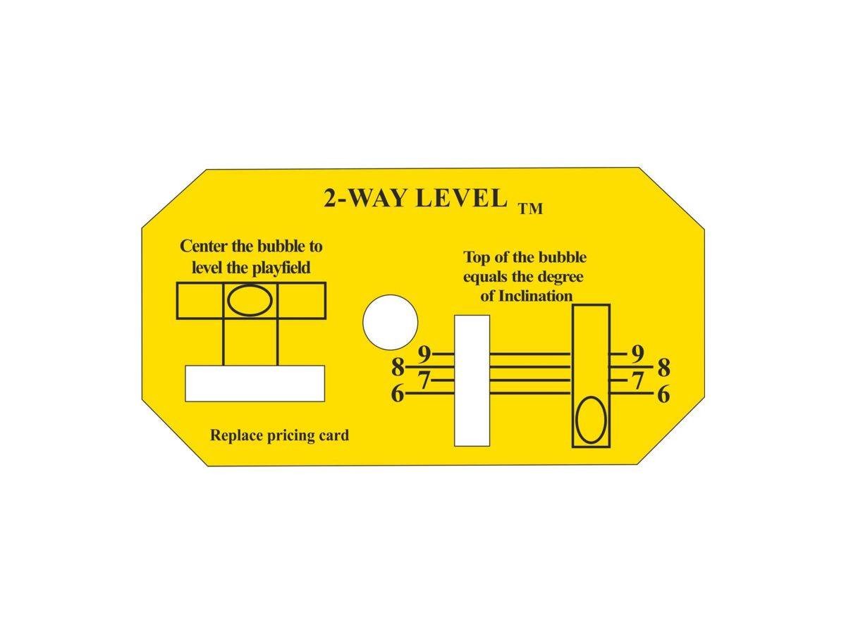 Decal "2 way level" f0r Data East