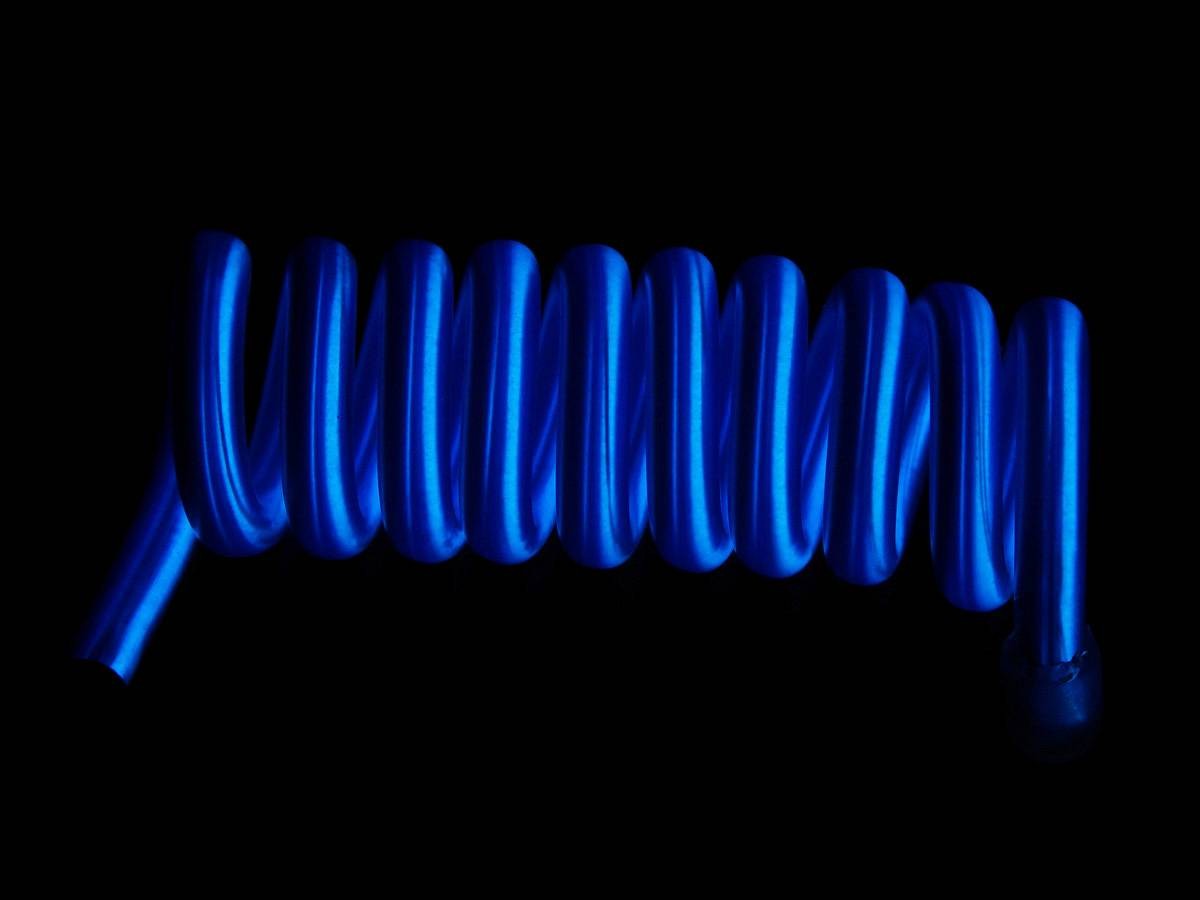 Light Spiral blau