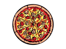 Pizza Decal for Teenage Mutant Ninja Turtles