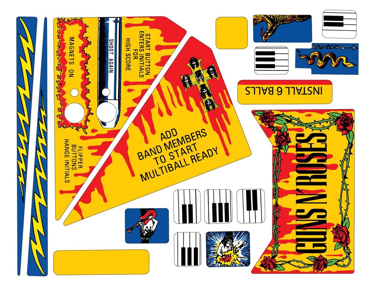 Decal Set for Guns N' Roses