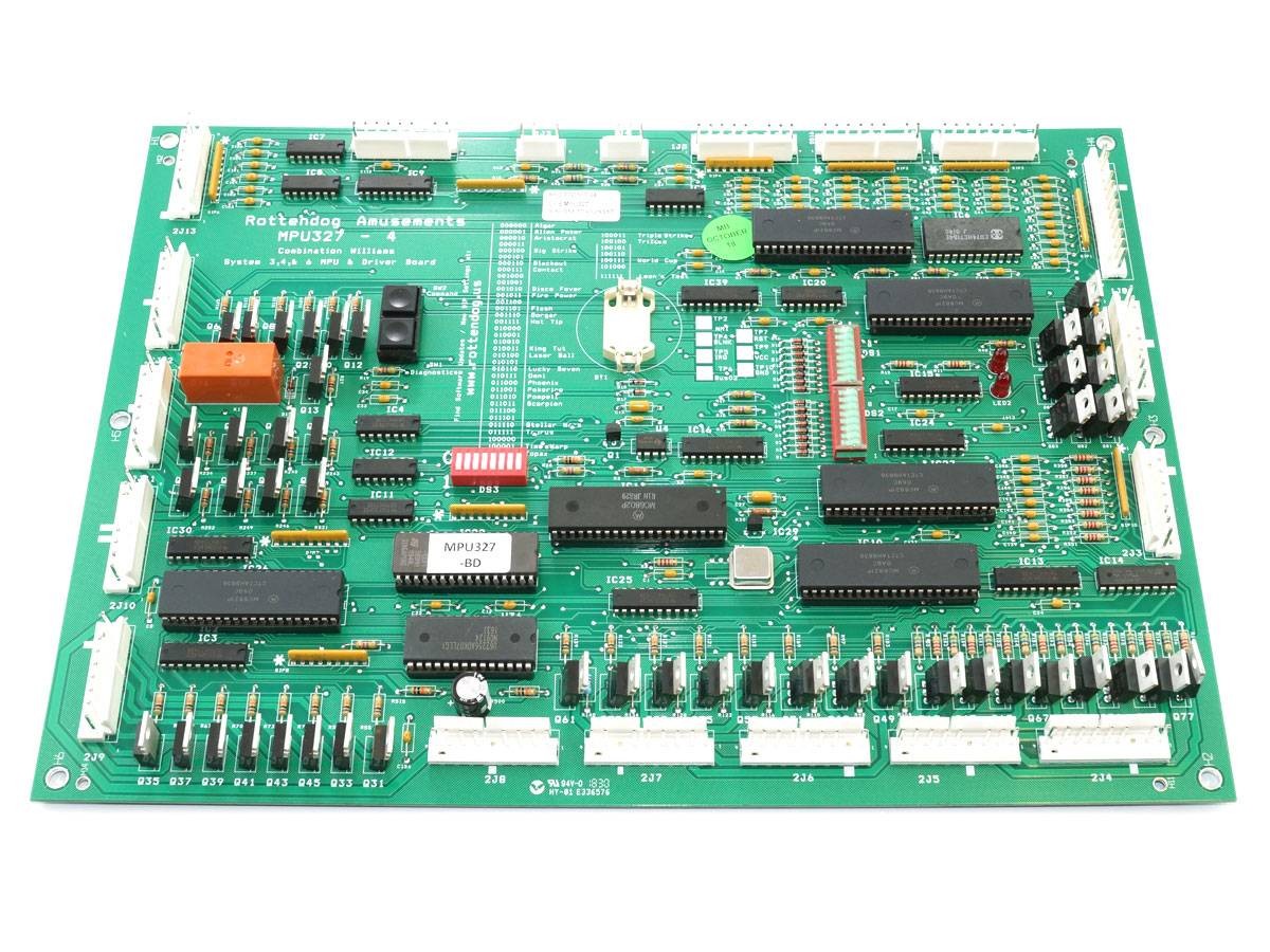 MPU327 Board, Williams System 3,4, & 6 MPU & Driver Board