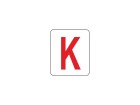 Target Decal "K Red"