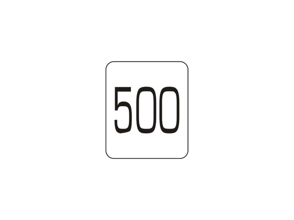 Target Decal "500 Black"