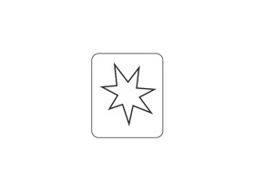 Target Decal "Star White"