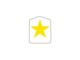 Target Decal "Upright Star Yellow"