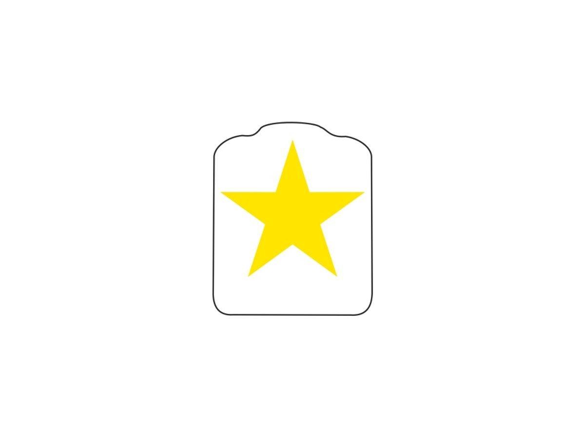 Target Decal "Upright Star Yellow"