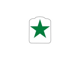 Target Decal "Upright Star Green"