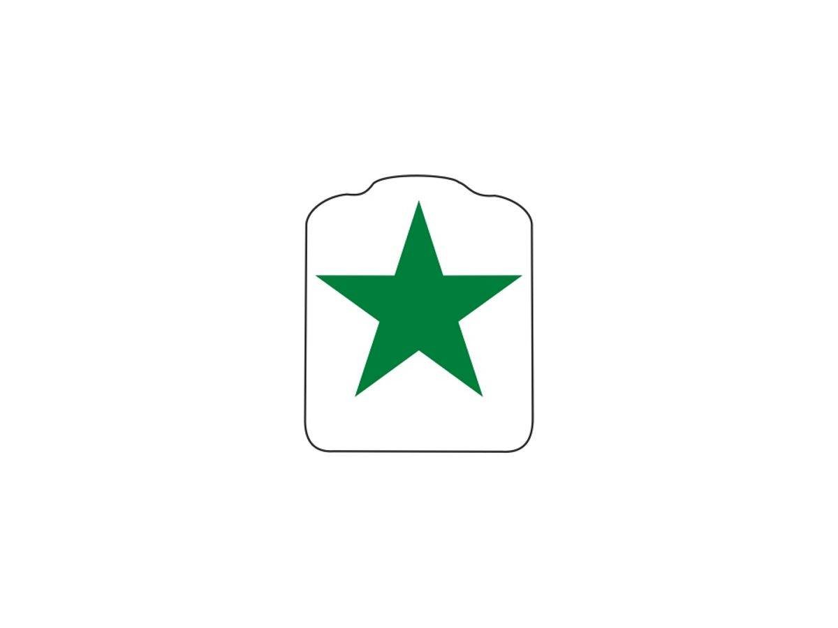 Target Decal "Upright Star Green"