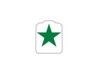 Target Decal "Upright Star Green"