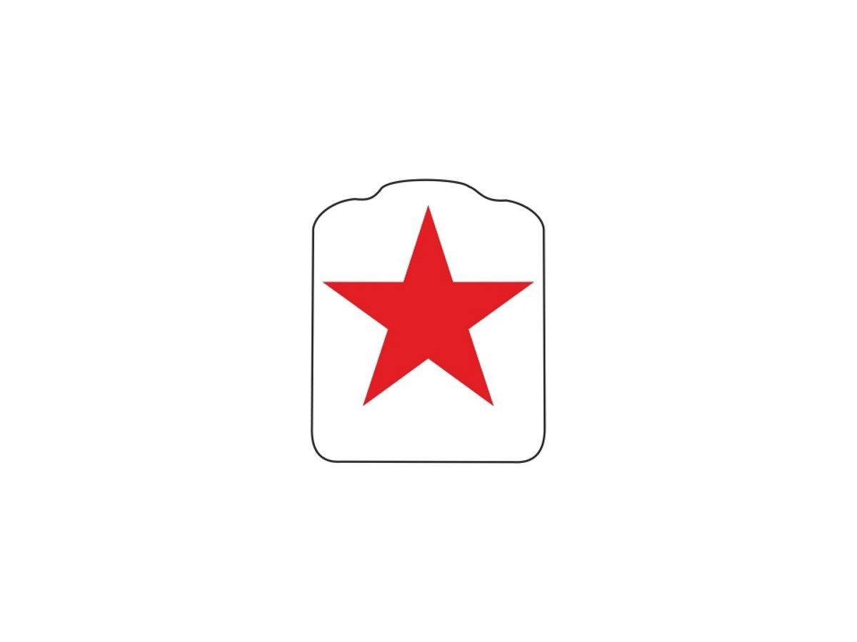 Target Decal "Upright Star Red"