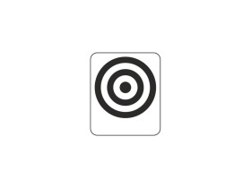 Target Decal "Bullseye Black"