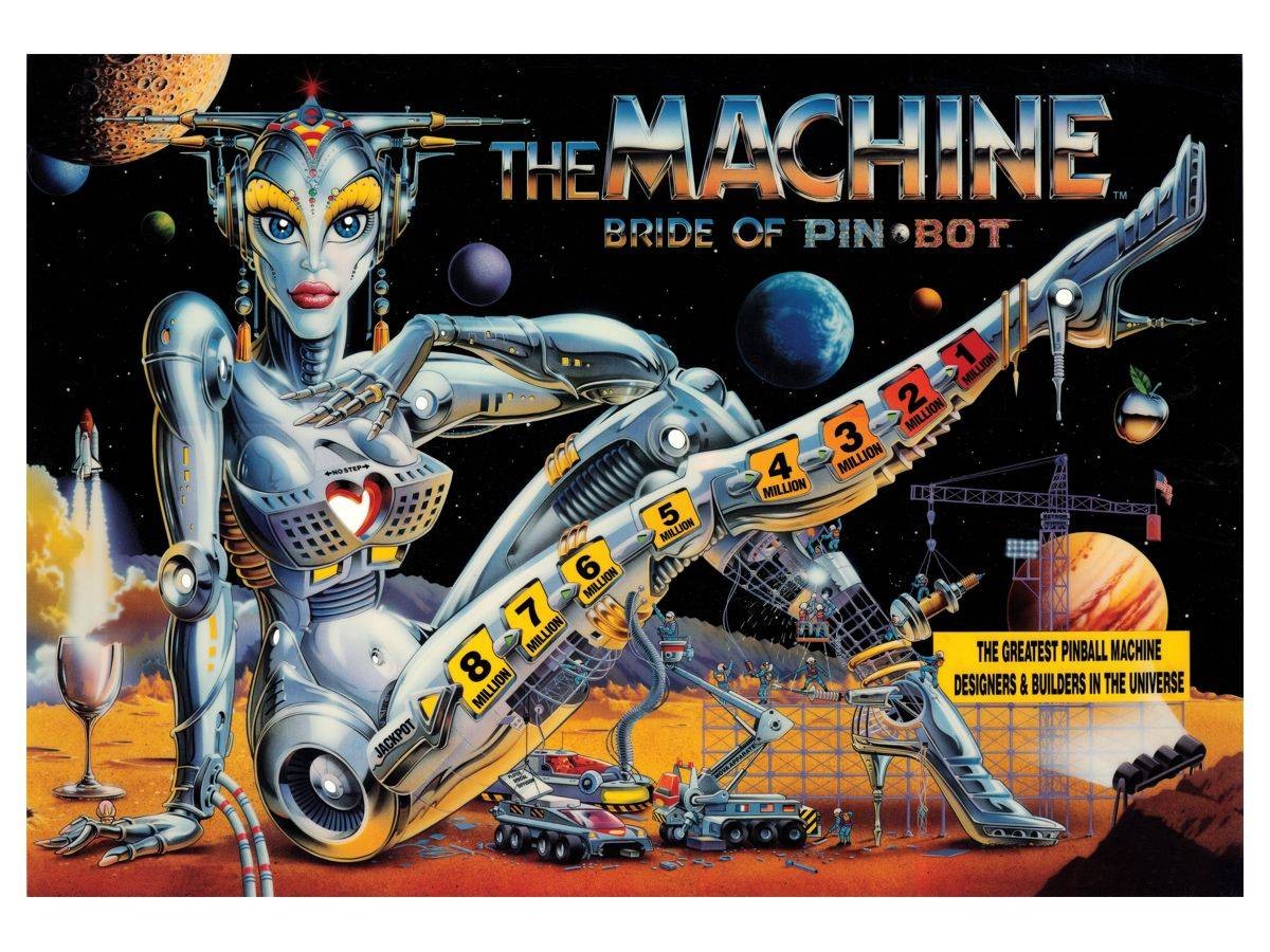 Translite for The Machine: Bride of Pin·bot