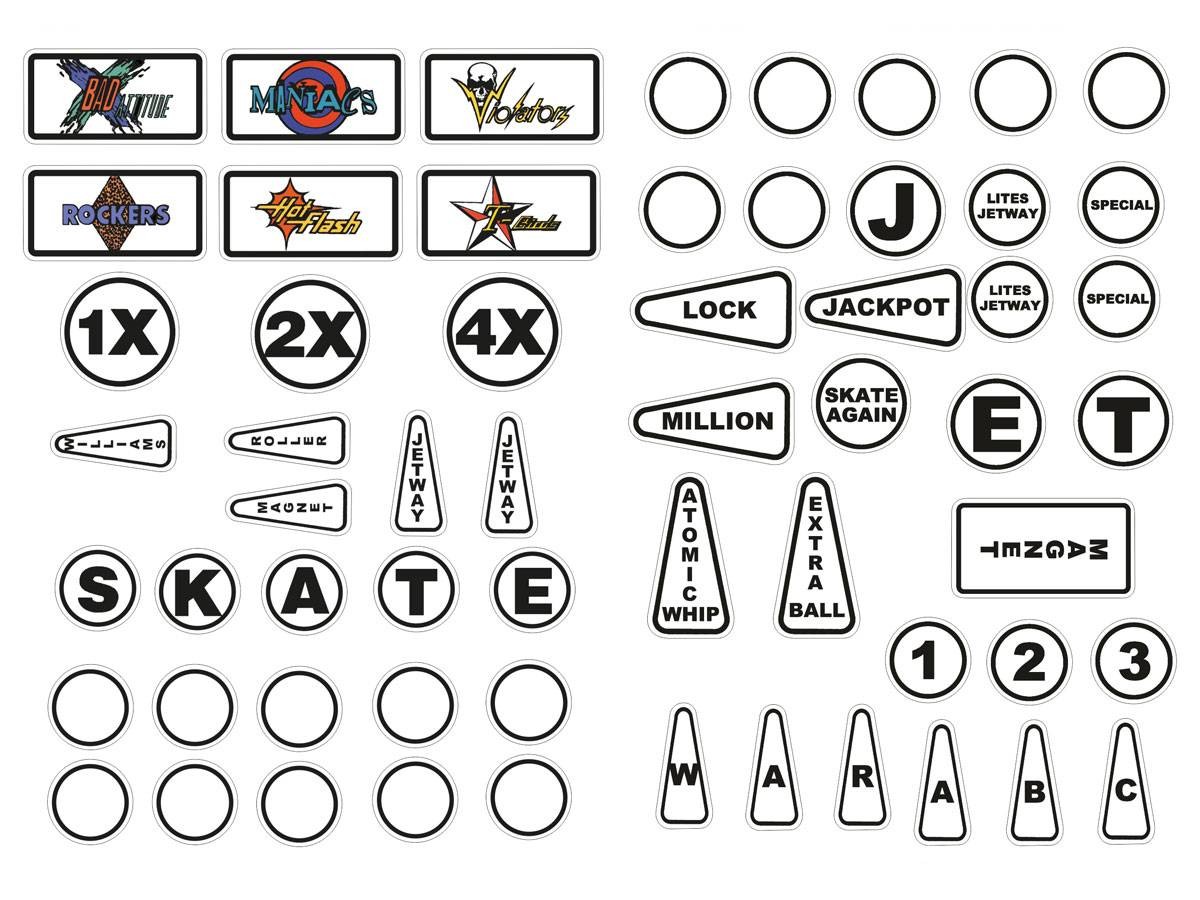 Insert Decal Set für Rollergames