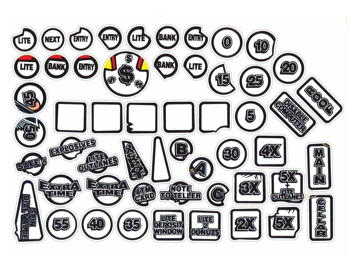 Insert Decal Set for Safe Cracker