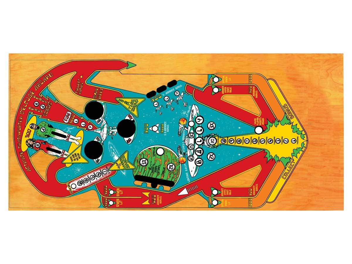 Playfield Overlay for Star Trek (Bally)