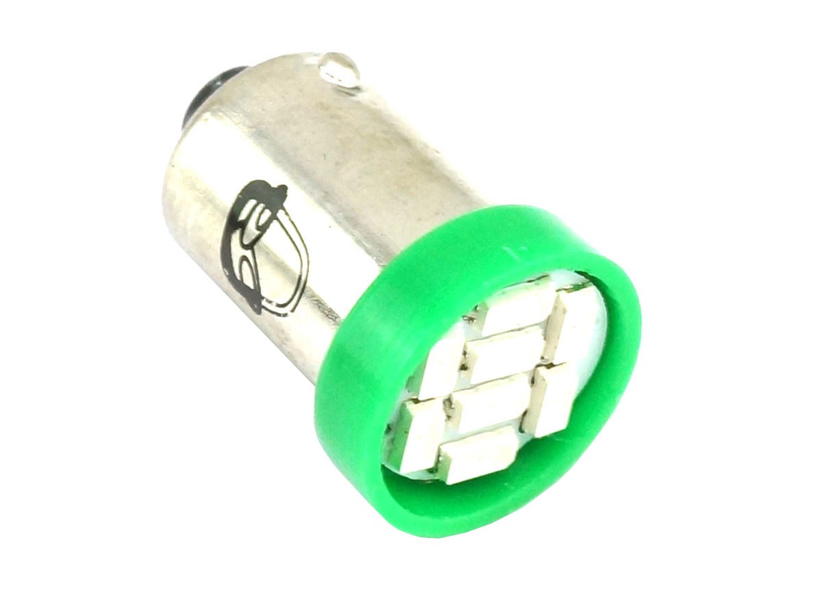 BA9s Noflix LED green  - 6 SMD