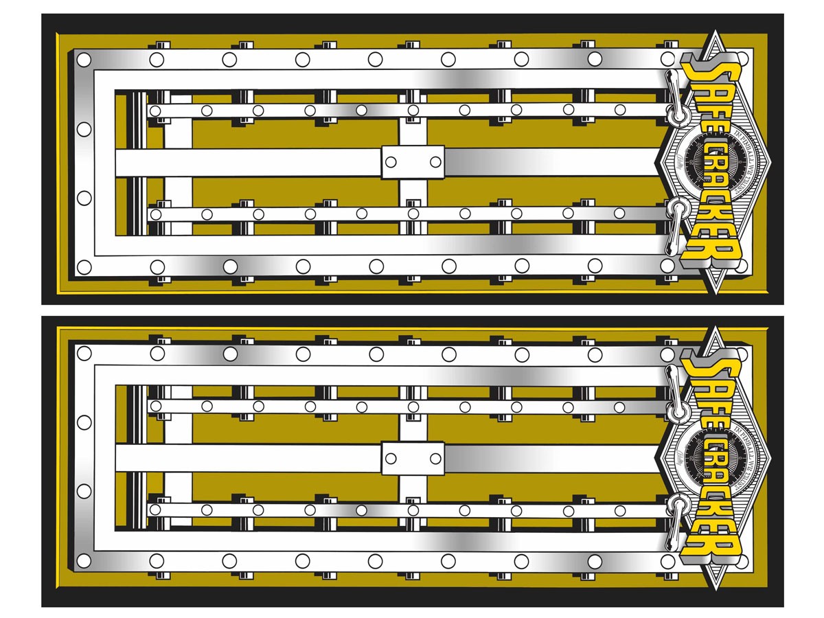 Backbox Decal for Safe Cracker