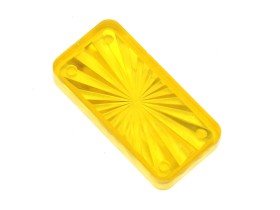 Insert 1-1/2" x 3/4 rectangle, yellow transparent