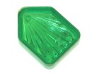 Insert 1" Shield, lime green transparent "Starburst"