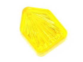 Insert 1" Shield, yellow transparent "Starburst"