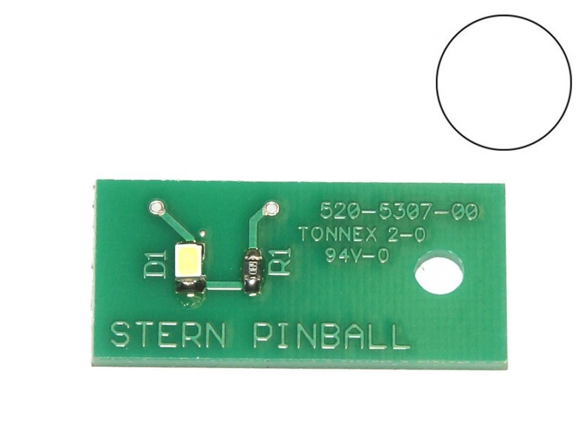 LED Board cold white, single (Stern 520-5307-00)