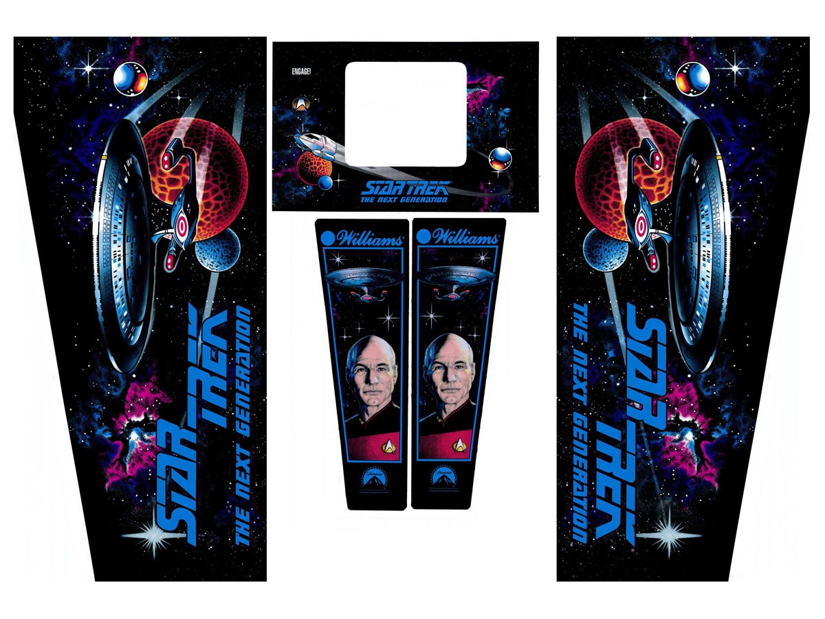 Cabinet Decal Set für Star Trek: The Next Generation